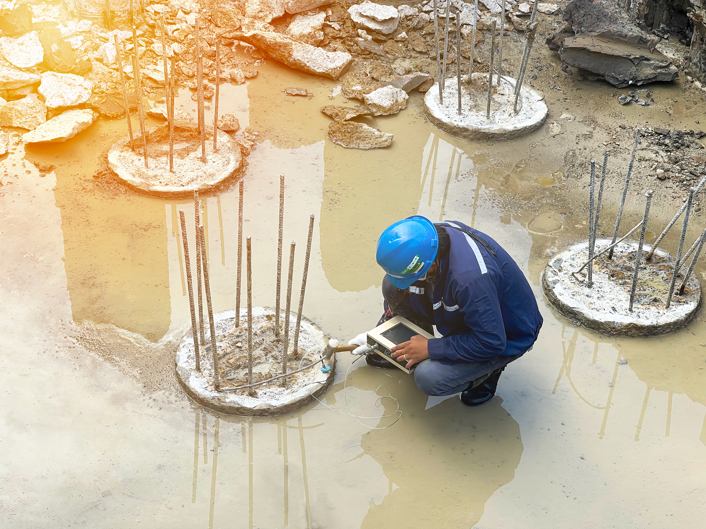 Nichols Pile Installation Testing