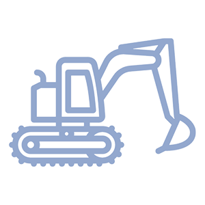 Icon Excavation Blue
